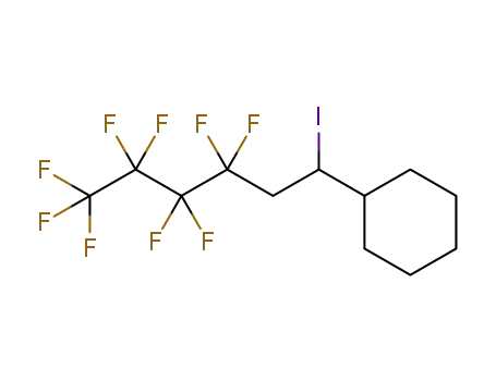 Molecular Structure of 1464148-71-7 ((3,3,4,4,5,5,6,6,6-nonafluoro-1-iodohexyl)cyclohexane)