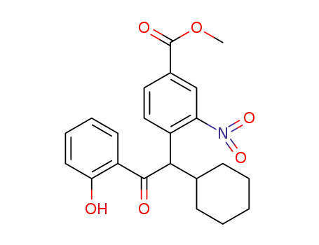 4-[1-cyclohexyl-2-(2-hydroxy-phenyl)-2-oxo-ethyl]-3-nitrobenzoic acid methyl ester