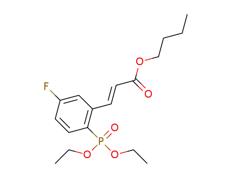 (E)-butyl 3-(2-(diethoxyphosphoryl)-5-fluorophenyl)acrylate