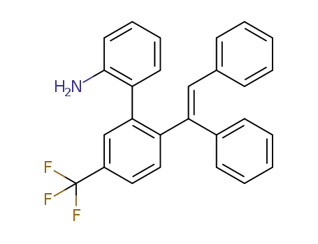 (E)-2'-(1,2-diphenylethenyl)-5'-(trifluoromethyl)[1,1'-biphenyl]-2-amine