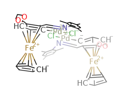 [Pd{CpFe[η<sup>5</sup>-C5H2{C(H)O(CH2)3O}C(H)][N=2,4,6-Me3C6H2]}(μ-Cl)]2