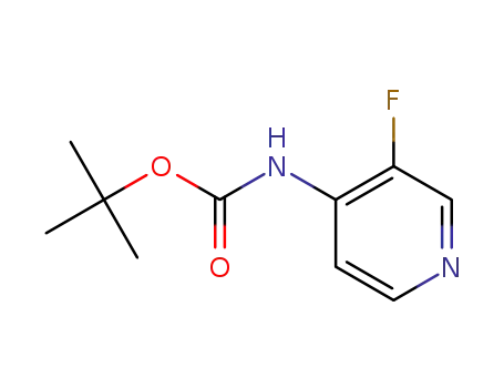 Molecular Structure of 1260683-20-2 (tert-butyl (3-fluoropyridin-4-yl)carbamate)