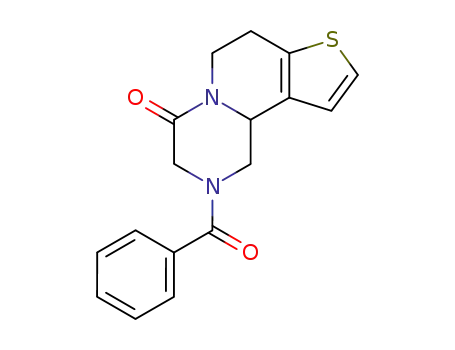 2-benzoyl-2,3,6,7-tetrahydro-1H-thieno[3',2':3,4]pyrido[1,2-a]pyrazin-4(10bH)-one