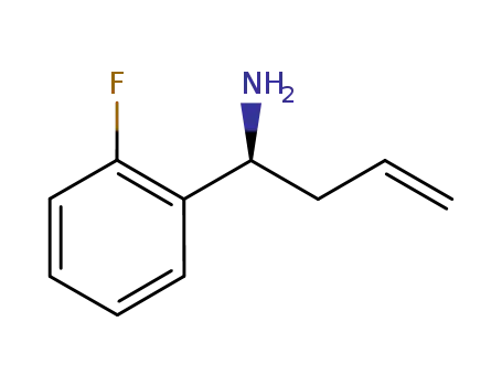Molecular Structure of 1181817-72-0 ((1S)-1-(2-FLUOROPHENYL)BUT-3-EN-1-AMINE)