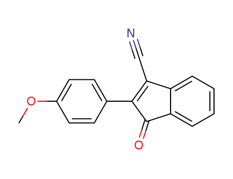 2-(4-methoxyphenyl)-1-oxo-1H-indene-3-carbonitrile