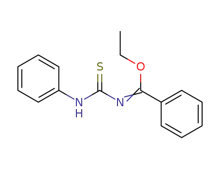 Benzenecarboximidic acid, N-[(phenylamino)thioxomethyl]-, ethyl ester