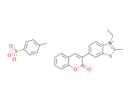 3-ethyl-2-methyl-6-(2-oxo-2H-chromen-3-yl)benzo[d]thiazolium tosylate