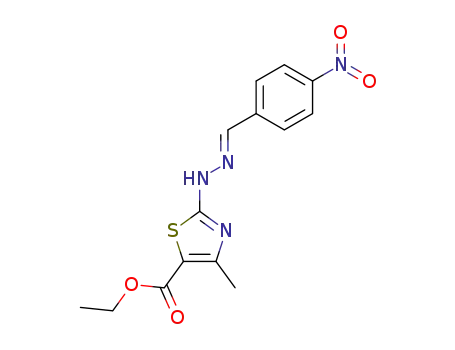 ethyl 4-methyl-2-[(E)-2-[(4-nitrophenyl)methylidene]hydrazin-1-yl]-1,3-thiazole-5-carboxylate