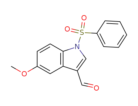 1H-Indole-3-carboxaldehyde, 5-methoxy-1-(phenylsulfonyl)-