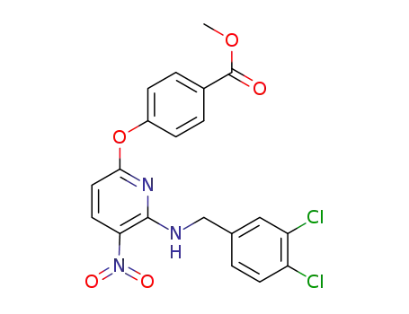 methyl 4-((6-((3,4-dichlorobenzyl)amino)-5-nitropyridin-2-yl)oxy)benzoate