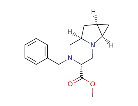 methyl (1aR,4R,6aR,7aR)-5-benzyloctahydro-1H-cyclopropa[4,5] pyrrolo[1,2-a]pyrazine-4-carboxylate