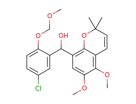 (5-chloro-2-(methoxymethoxy)phenyl)(5,6-dimethoxy-2,2-dimethyl-2H-benzopyran-8-yl)methanol