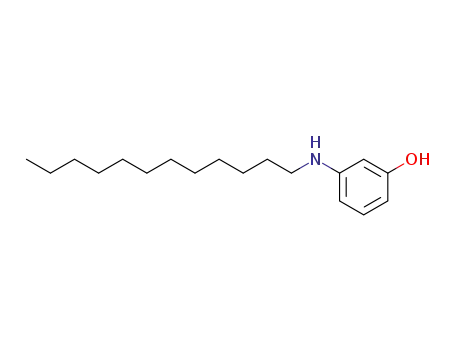 Molecular Structure of 63966-08-5 (Phenol, 3-(dodecylamino)-)