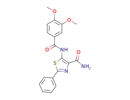 5-[(3,4-dimethoxybenzoyl)amino]-2-phenyl-1,3-thiazole-4-carboxamide