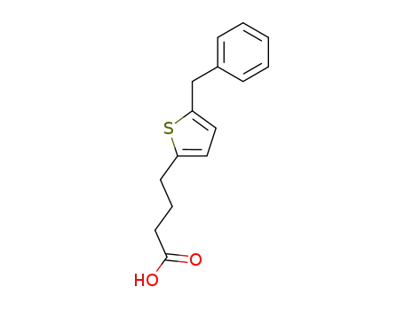 Molecular Structure of 116384-96-4 (5-benzylthiophen-2-butanoic acid)
