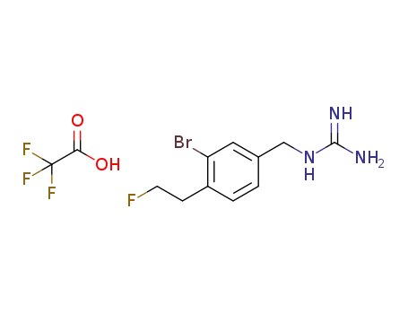 1-[3-bromo-4-(2-fluoroethyl)benzyl]guanidine trfluoroacetic acid salt