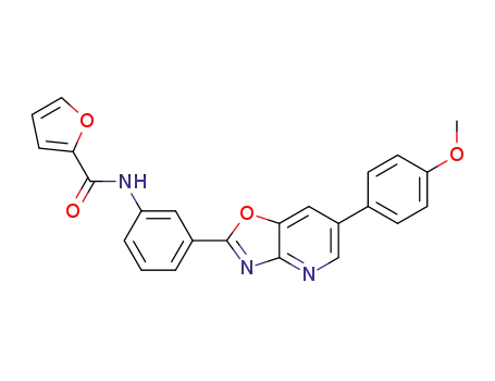 N-(3-(6-(4-methoxyphenyl)oxazolo[4,5-b]pyridin-2-yl)phenyl)furan-2-carboxamide