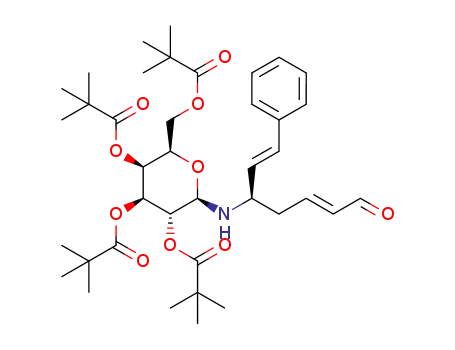 (2E,6E)-5-[(2,3,4,6-tetra-O-pivaloyl-β-D-galactopyranosyl)amino]-7-phenyl-hepta-2,6-dienal