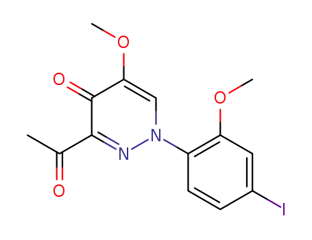 3-acetyl-1-(4-iodo-2-methoxyphenyl)-5-methoxypyridazin-4(1H)-one