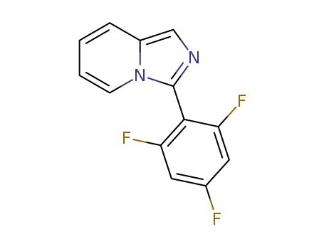 Molecular Structure of 1431656-14-2 (3-(2,4,6-trifluorophenyl)imidazo[1,5-a]pyridine)