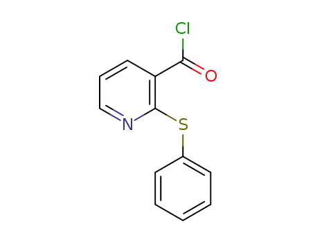 3-Pyridinecarbonylchloride, 2-(phenylthio)-