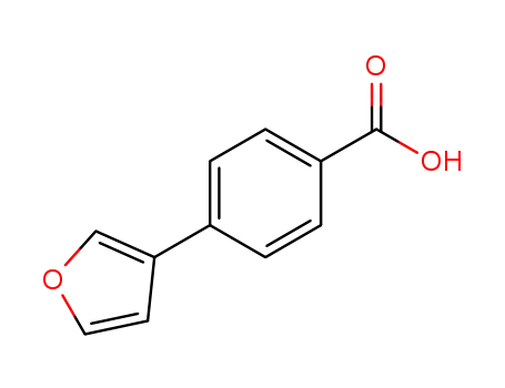 Molecular Structure of 890715-18-1 (4-(Furan-3-yl)benzoic acid)