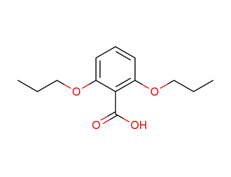Molecular Structure of 82560-07-4 (Benzoic acid, 2,6-dipropoxy-)