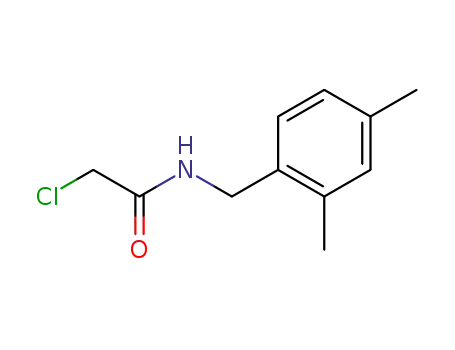 Molecular Structure of 70110-32-6 (N-(2,4-dimethylbenzyl)-2-chloroacetamide)