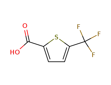 Molecular Structure of 128009-32-5 (5-(Trifluoromethyl)-2-thiophenecarboxylic acid)