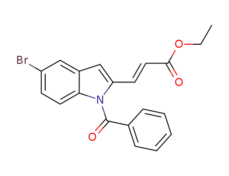 (E)-ethyl 3-(1-benzoyl-5-bromo-1H-indol-2-yl)acrylate