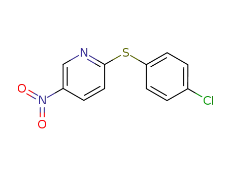 Molecular Structure of 25935-61-9 (2-[(4′-chlorophenyl)thio]-5-nitropyridine)