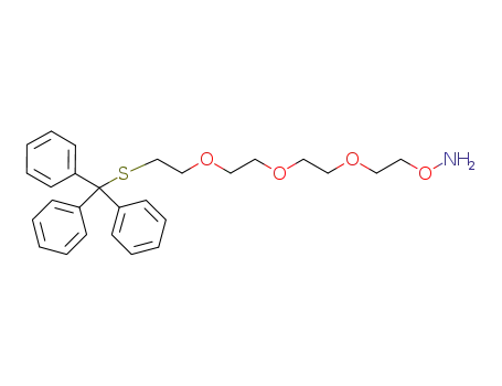 Molecular Structure of 1141738-19-3 (O-(2-(2-[2-(2-tritylsulfanylethoxy)ethoxy]ethoxy)ethyl)hydroxylamine)