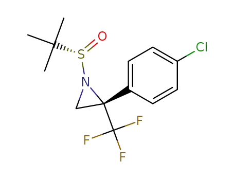 (S)-1-((S)-tert-butylsulfinyl)-2-(4-chlorophenyl)-2-(trifluoromethyl)aziridine