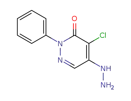 Molecular Structure of 1210-32-8 (4-CHLORO-5-HYDRAZINO-2-PHENYL-2,3-DIHYDROPYRIDAZIN-3-ONE)