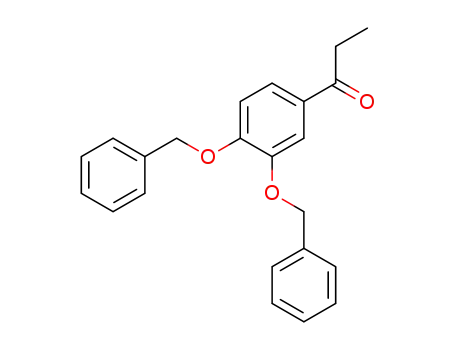 Molecular Structure of 17269-65-7 (3',4'-DIBENZYLOXY-1-PHENYLPROPIOPHENONE)