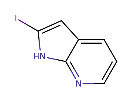 Molecular Structure of 1227270-32-7 (2-iodo-1H-pyrrolo[2,3-b]pyridine)