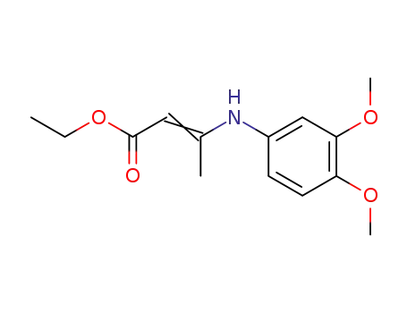 2-Butenoic acid, 3-[(3,4-dimethoxyphenyl)amino]-, ethyl ester