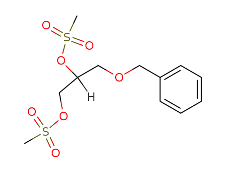 (+/-)-1-benzyloxy-2,3-bis-methanesulfonyloxy-propane