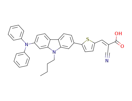 (E)-3-(5-(9-butyl-7-(diphenylamino)-9H-carbazol-2-yl)thiophen-2-yl)-2-cyanoacrylic acid