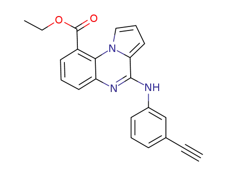 ethyl 4-[(3-ethynylphenyl)amino]pyrrolo[1,2-a]quinoxaline-9-carboxylate