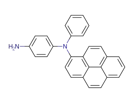 Molecular Structure of 1446316-97-7 (N-(4-aminophenyl)-N-phenyl-1-aminopyrene)