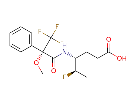 (4R,5R)-5-fluoro-4-((S)-3,3,3-trifluoro-2-methoxy-2-phenylpropanamido)hexanoic acid