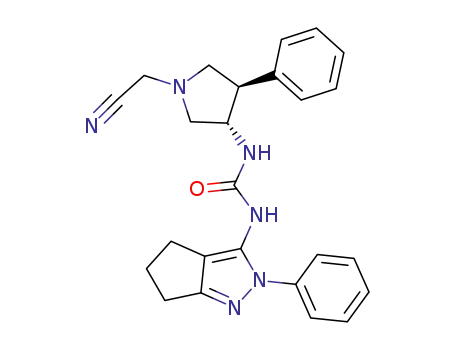 1-((3S,4R)-1-(cyanomethyl)-4-phenylpyrrolidin-3-yl)-3-(2-phenyl-2,4,5,6-tetrahydrocyclopenta[c]pyrazol-3-yl)urea