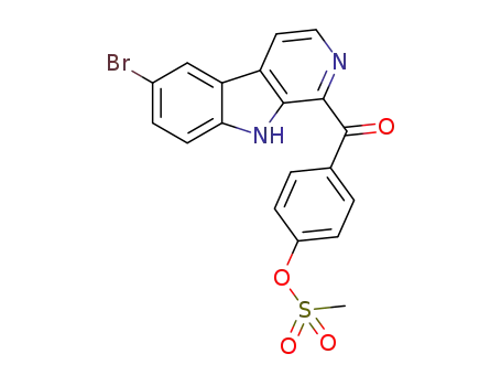 4-(6-bromo-9H-pyrido[3,4-b]indole-1-carbonyl)phenyl methanesulfonate