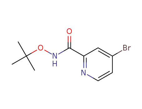 Molecular Structure of 1431470-36-8 (4-bromopyridine-2-carboxylic acid tert-butoxyamide)