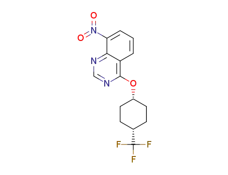 8-nitro-4-(((1s,4s)-4-(trifluoromethyl)cyclohexyl)oxy)quinazoline
