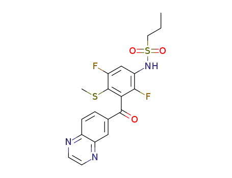 C<sub>19</sub>H<sub>17</sub>F<sub>2</sub>N<sub>3</sub>O<sub>3</sub>S<sub>2</sub>