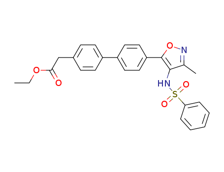 ethyl 2-(4'-(3-methyl-4-(phenylsulfonamido)isoxazol-5-yl)biphenyl-4-yl)acetate