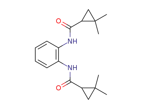Molecular Structure of 1428555-92-3 (1,2-bis(2,2-dimethylcyclopropyl-1-carbonylamino)benzene)