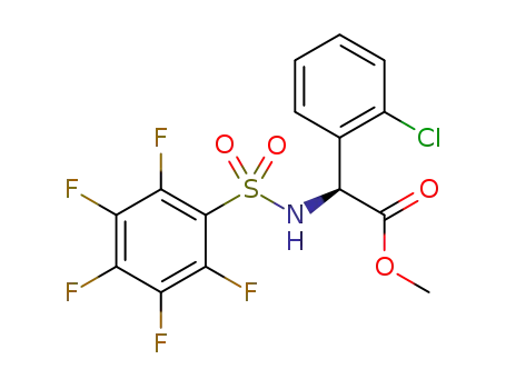 methyl (S)-2-(2-chlorophenyl)-2-(perfluorophenylsulfonamido)acetate